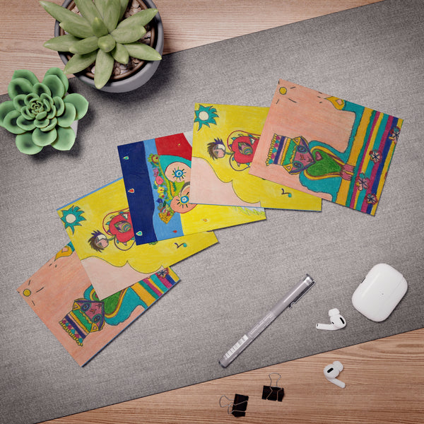 Set # 1 Multi-Design Greeting Cards (Blank) (5-Pack)