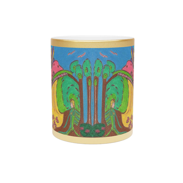 Whimsical Wonderland (Expanded View), Metallic Mug (Silver\Gold)