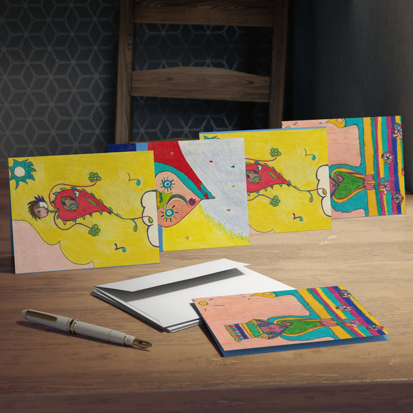 Set # 1 Multi-Design Greeting Cards (Blank) (5-Pack)