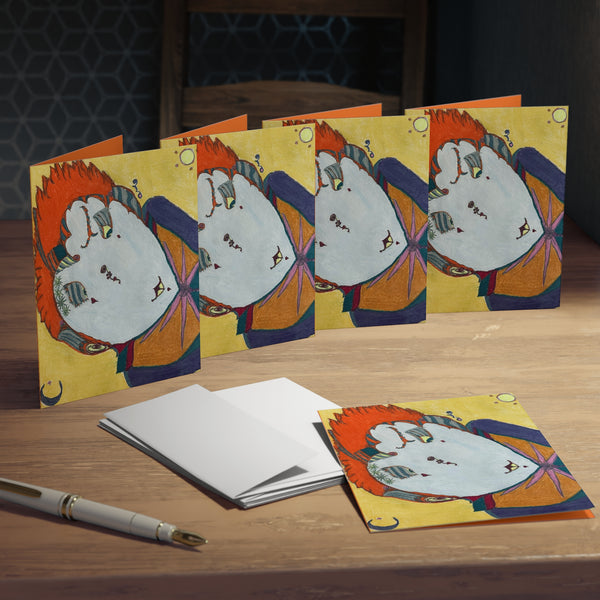 Red Head, Multi-Design Greeting Cards (5-Pack)