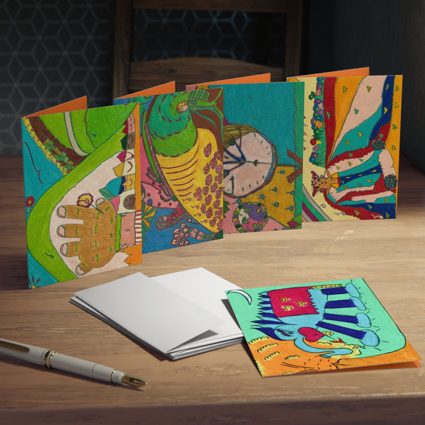 Set # 5 Multi-Design Greeting Cards (5-Pack) (Blank)