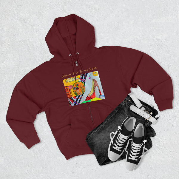 When The Shoe Fits, Unisex Zip Hoodie