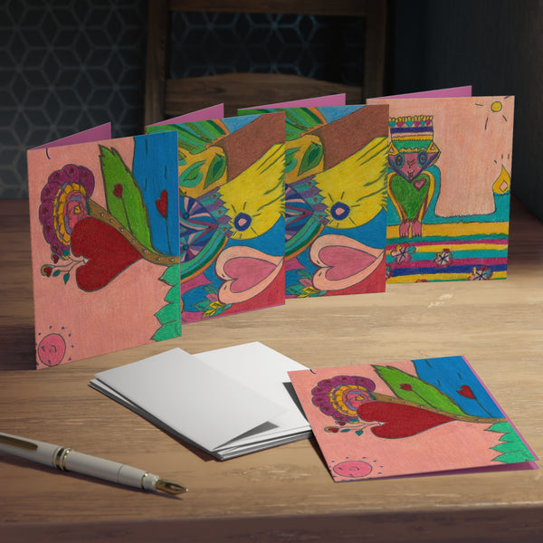 Set # 8 Multi-Design Greeting Cards (5-Pack) (Blank)