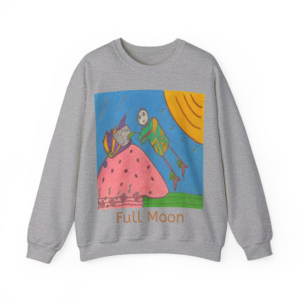 Full Moon, Unisex Heavy Blend™ Crewneck Sweatshirt