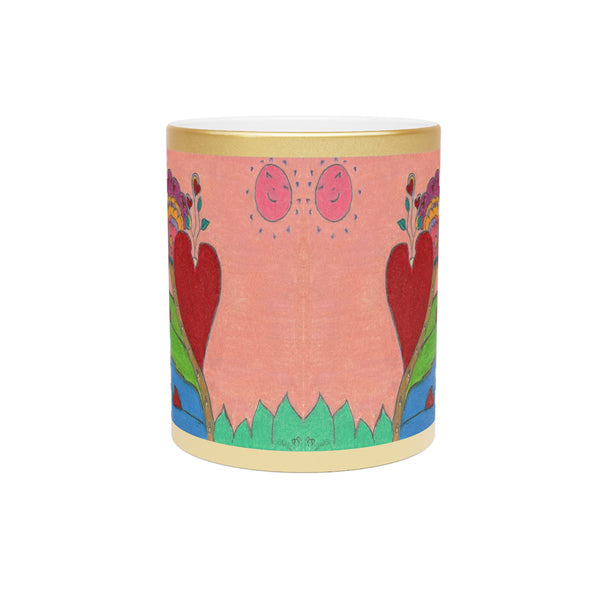 Upright in Heart (My Valentine's) (Expanded Version), Metallic Mug (Silver\Gold)