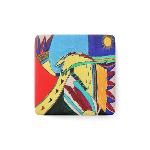 Porcelain Magnet - As Free As A Bird Design