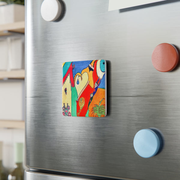 Porcelain Magnet - Over The Moon Design