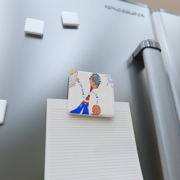 Dribble, Porcelain Magnet, Square