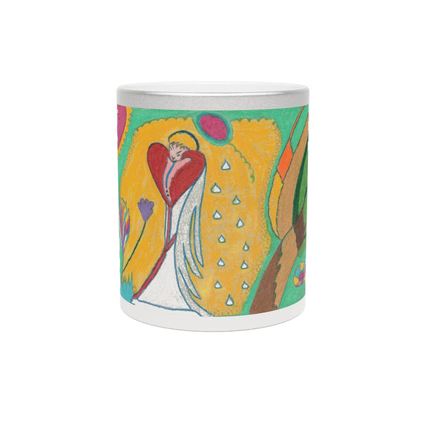 Angel Full of Heart, Metallic Mug (Silver\Gold)