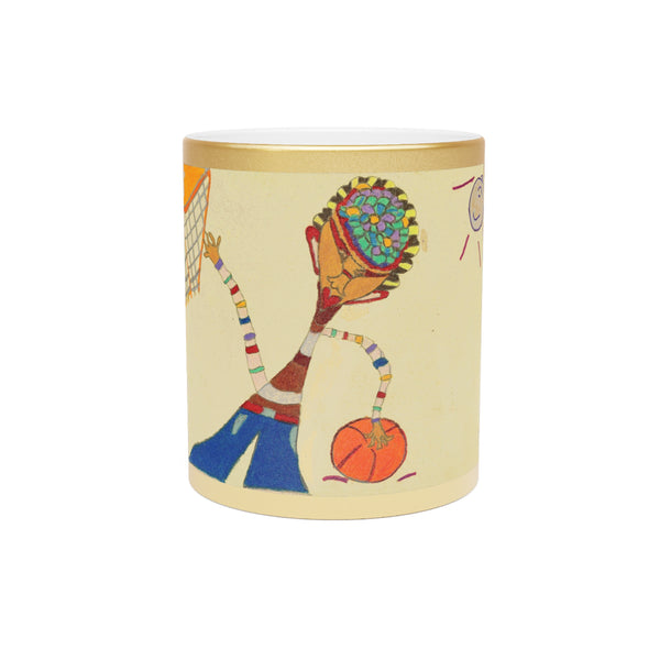 Dribble, Metallic Mug (Silver\Gold)