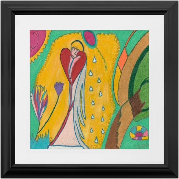 Angel Full of Hearts (Angel Collection) Premium Framed Prints