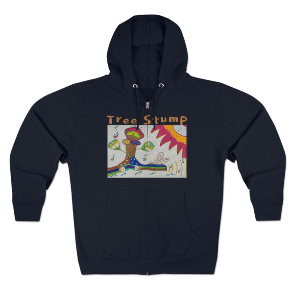 Tree Stump (Growing up-Renewal) Unisex Zip Hoodie