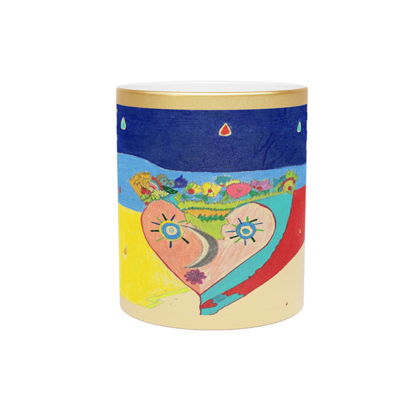 Cosmic Heart (2nd Edition), Metallic Mug (Silver\Gold)