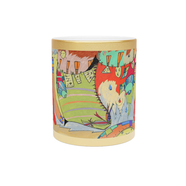 Clean Laundry, Metallic Mug (Silver\Gold)