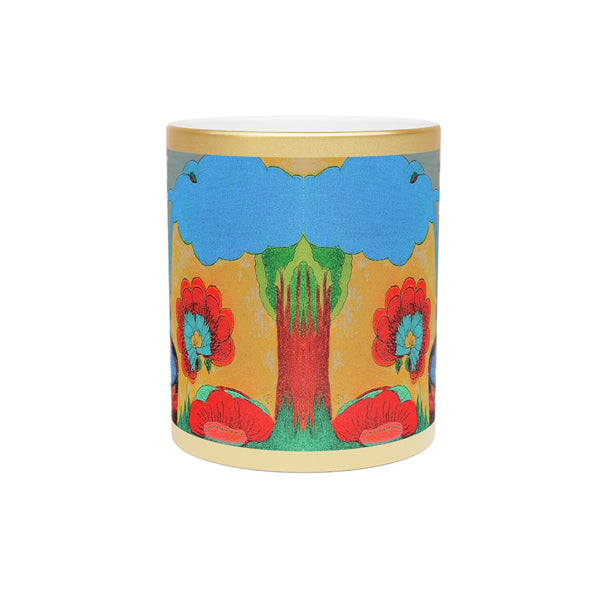 Wishing Well, Metallic Mug (Silver\Gold)