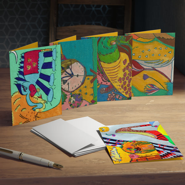 Set # 6 Multi-Design Greeting Cards (5-Pack) (Blank)