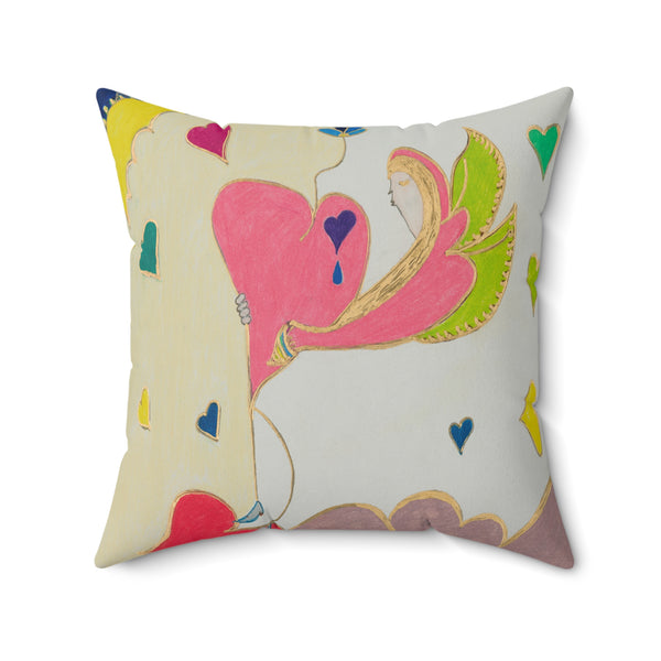 Cosmic Phoenix (2nd Edition), Faux Suede Square Pillow