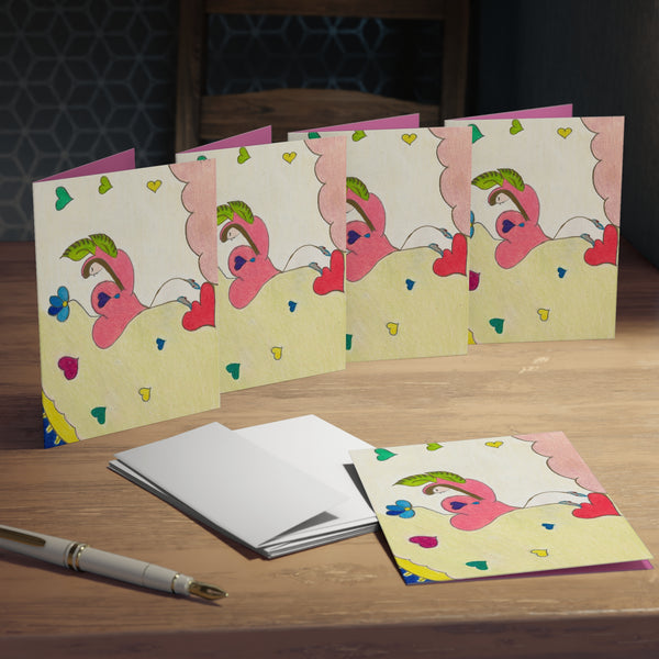 Cosmic Phoenix (1st Edition), (Blank) Multi-Design Greeting Cards (5-Pack)