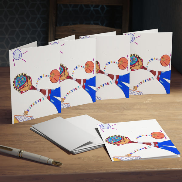 Dribble, Multi-Design Greeting Cards (5-Pack) (Blank)