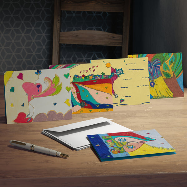 Set # 3 Multi-Design Greeting Cards (Blank) (5-Pack)