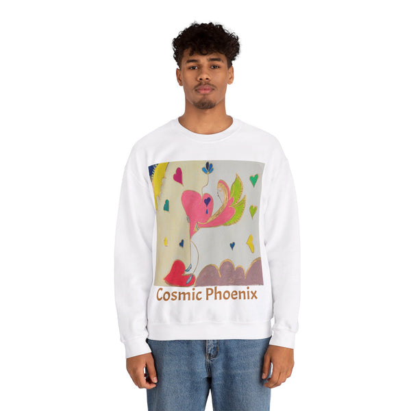 Cosmic Phoenix (2nd Edition), Unisex Heavy Blend™ Crewneck Sweatshirt