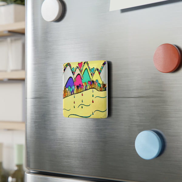 Porcelain Magnet - Along The Mountain