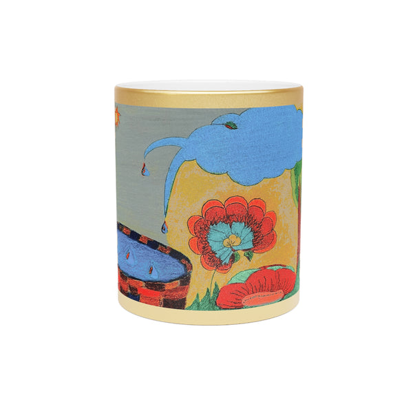 Gentle Drizzle, Metallic Mug (Silver\Gold)