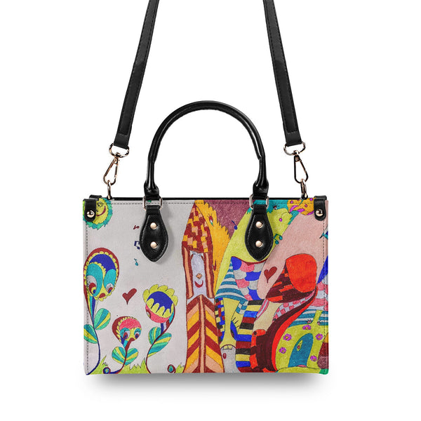 Joyful Family, Multiple Sizes Upgraded Luxury Women PU Leather Handbag