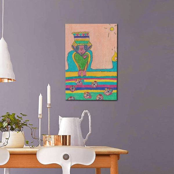 Brave Heart, HC_C30 Canvas with Mounting Brackets 16x24in (vertical)