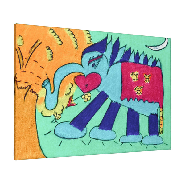 Noble Elephant, HC_C24 Canvas with Mounting Brackets 16x24in (horizontal)