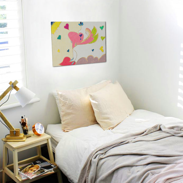 Cosmic Phoenix (2nd Edition): HC_C26 Canvas with Mounting Brackets 12x16in (horizontal)