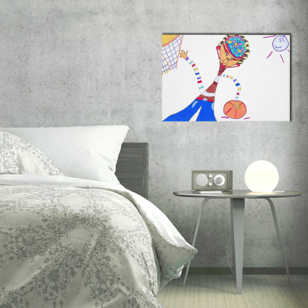 Dribble, HC_C24 Canvas with Mounting Brackets 16x24in (horizontal)