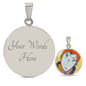 Red Head, Circle Luxury Necklace