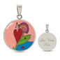 Upright in Heart (My Valentine's), Circle Luxury Necklace