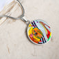 The Shoe Fits, Circle Luxury Necklace