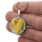 Angel Full of Heart, Circle Luxury Necklace