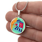 Noble Elephant, Circle Luxury Necklace