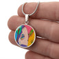 Sunset (Eye in The Sky), Circle Luxury Necklace