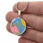 Full Moon, Circle Luxury Necklace