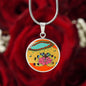 Sonic Bloom, Circle Luxury Necklace