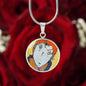 Red Head, Circle Luxury Necklace