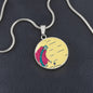 Noble Queen of Hearts, Circle Luxury Necklace