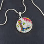 Tree Top, Circle Luxury Necklace
