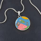 Full Moon, Circle Luxury Necklace