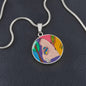 Sunset (Eye in The Sky), Circle Luxury Necklace