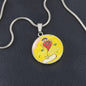 Blissful Heart (Dancer), Circle Luxury Necklace