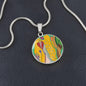 Angel Full of Heart, Circle Luxury Necklace