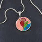 Upright in Heart (My Valentine's), Circle Luxury Necklace