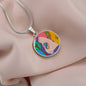 Sunset (Eye in The Sky), Circle Luxury Necklace