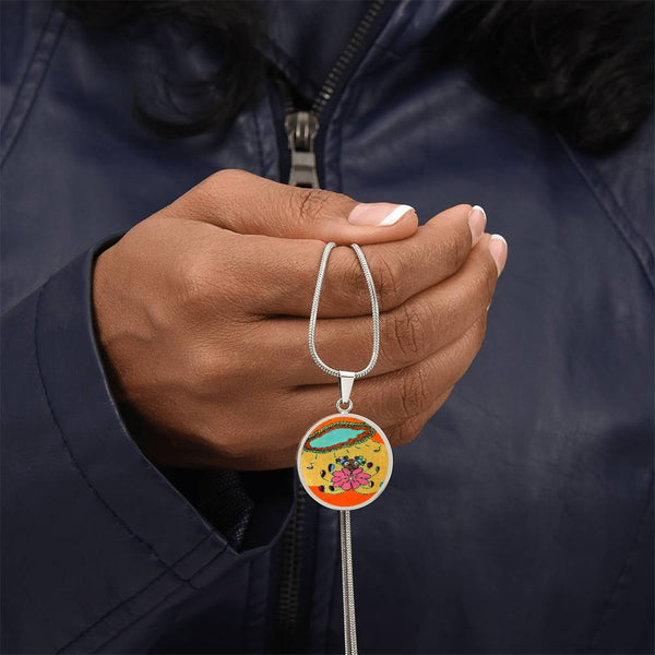 Sonic Bloom, Circle Luxury Necklace